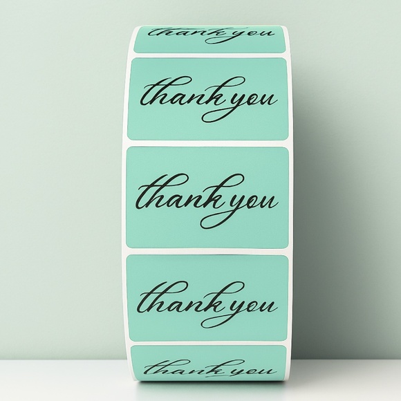 Thank You Stickers for Small Business |100 Self-Adhesive 8 COLORS TO CHOOSE FROM - Picture 1 of 11